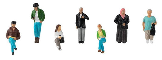 Faller 151635 Waiting People (7) Figure Set HO