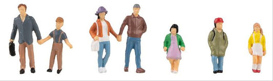 Faller Parents (3) & Children (4) Figure Set FA151666 HO Gauge
