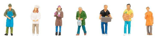 Faller 151671 Weekly Market Figure Set HO