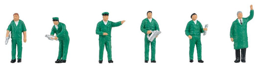 Faller BP Petrol Station Workers (6) Figure Set FA151705 HO Gauge