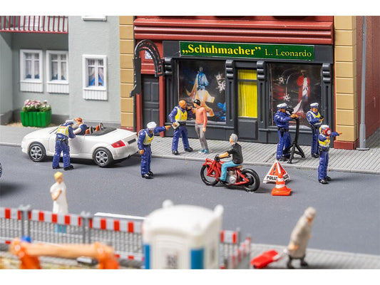 Faller FA151713 Police Speed Trap (6) Figure Set HO Gauge