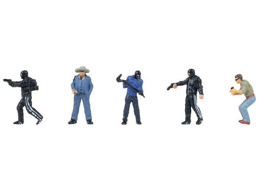 Faller Criminals (5) Figure Set HO Gauge 151726
