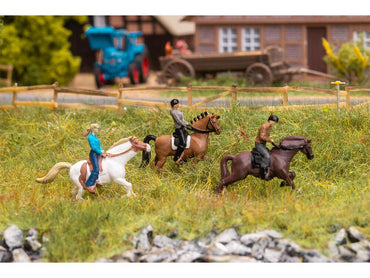 Faller Horses & Riders (3) Figure Set HO Gauge 151746