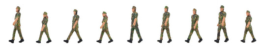 Faller 151750 Soldiers in Step Figure Set HO