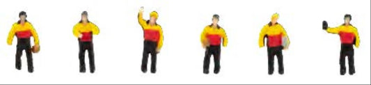 Faller Parcel Delivery Drivers (6) Figure Set FA155602 N Scale