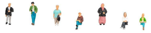 Faller 155604 Waiting People (7) Figure Set N Gauge