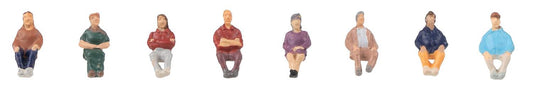 Faller Seated People (8) Figure Set FA155614 N Gauge