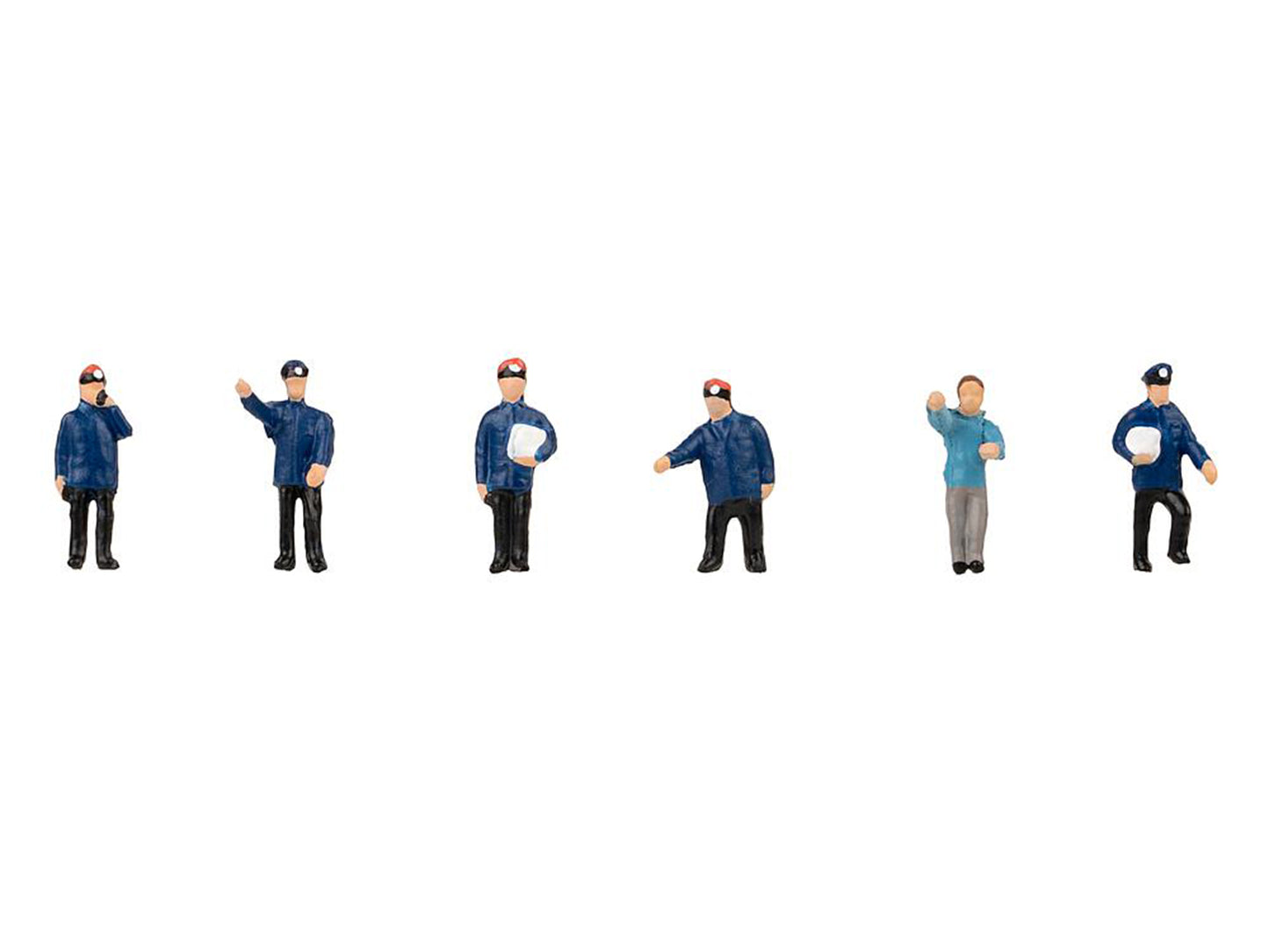 Faller Railway Maintenance Workers (6) Figure Set FA155615 HO Gauge
