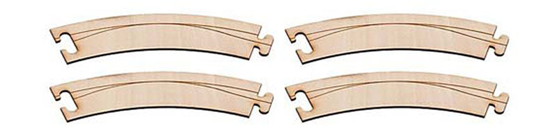 FALLER Car System Laser Street 45 Degree Curve R268 (4) HO Gauge 161920