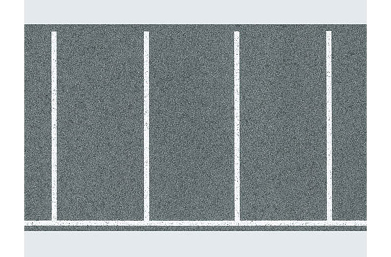 FALLER Parking Space Sheet Rectangular Markings 1000x60mm HO Gauge 170633