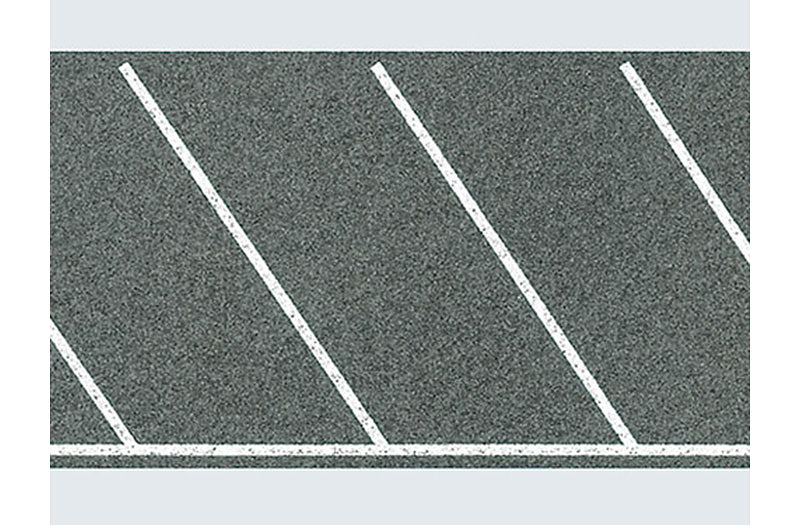 FALLER Parking Space Sheet Diagonal Markings 1000x60mm HO Gauge 170634