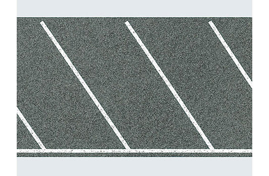 FALLER Parking Space Sheet Diagonal Markings 1000x60mm HO Gauge 170634