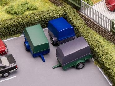 Faller Car Trailers (3) Kit HO Gauge 180012