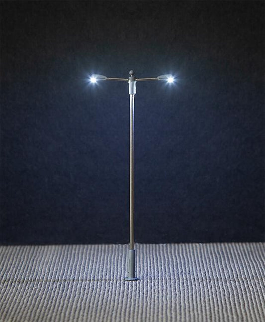 Faller 180103 LED Double Arm Pole-Style Street Lamp 93mm (3)