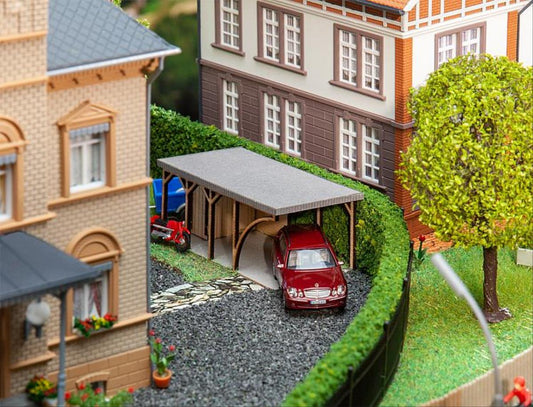 Faller Carport Laser Cut Building Kit HO Gauge 180307