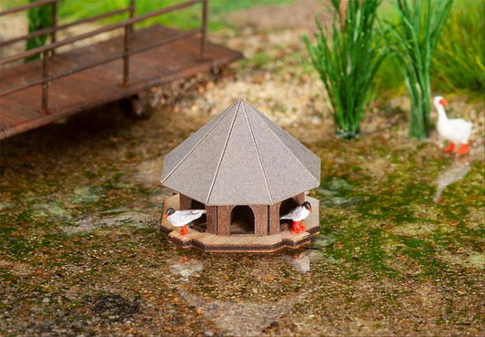 Faller Duckhouse Laser Cut Building Kit HO Gauge 180308