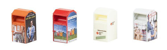 Faller 180341 Clothes Recycling Containers (4) Kit V