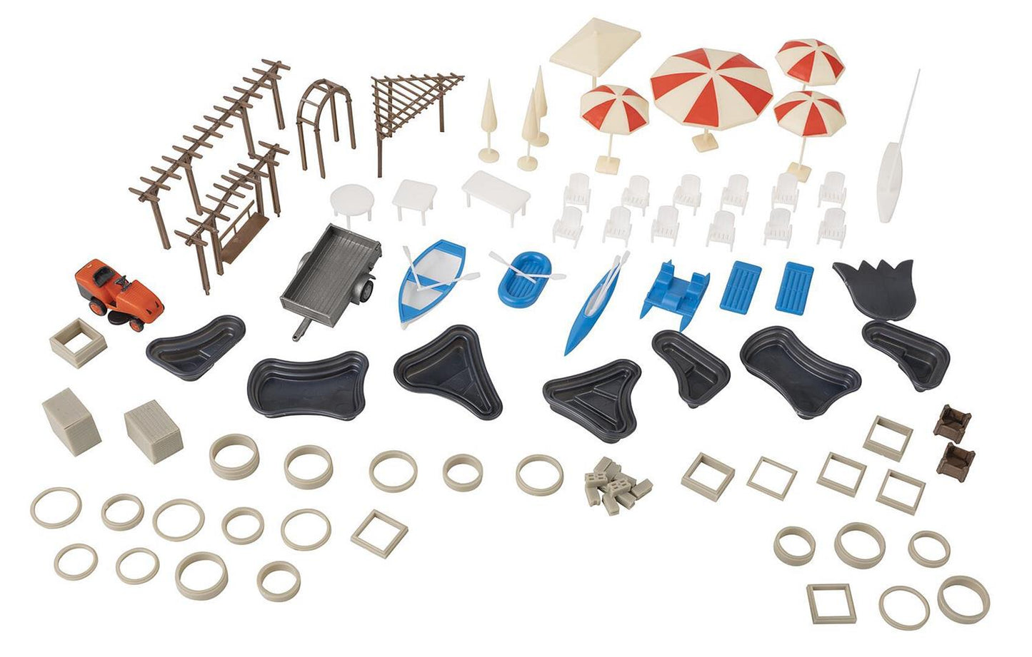 Faller Garden Centre Exterior Decoration Kit IV FA180342 HO Gauge