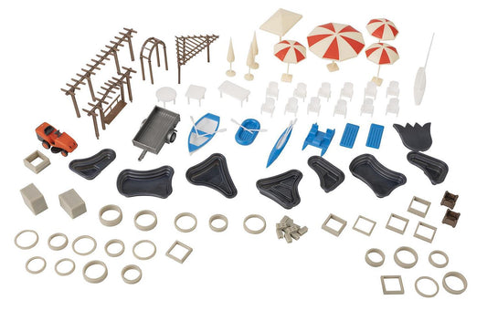 Faller Garden Centre Exterior Decoration Kit IV FA180342 HO Gauge