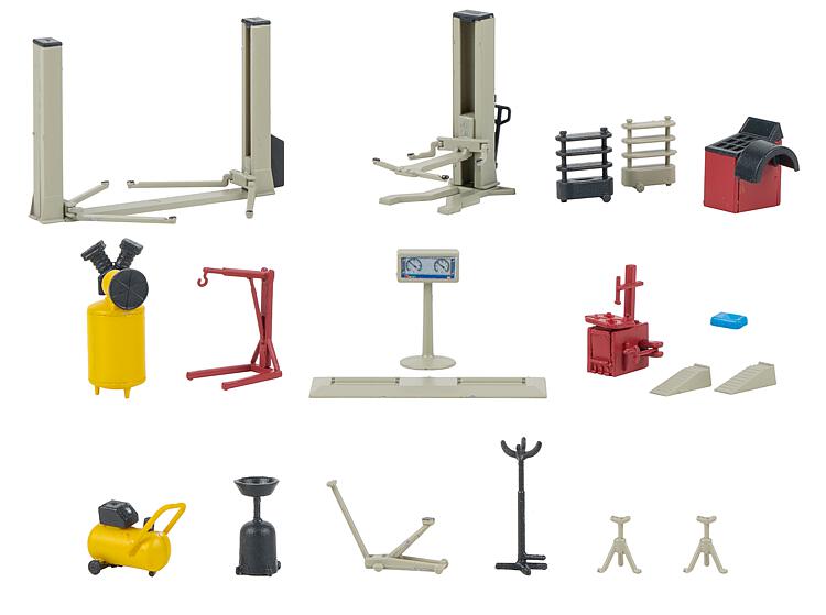 Faller Auto Workshop Equipment Kit IV FA180356 HO Gauge