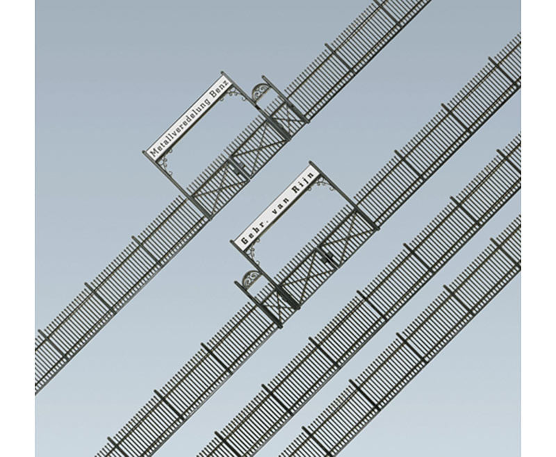 FALLER Iron Fence w/ Gate Model Kit 1046mm I HO Gauge 180412