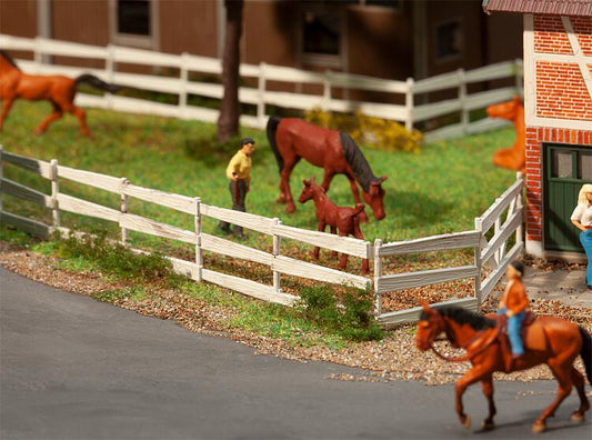 Faller White Paddock Fencing 1341mm Kit FA180416 HO Scale