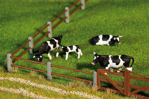FALLER Two Bar Paddock Fencing Model Kit 876mm II HO Gauge 180431