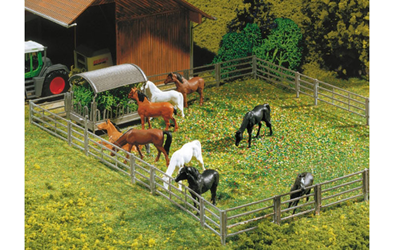 FALLER Fence Sys for Stalls & Open Stable Farm Model Kit 200cm V HO Gauge 180434