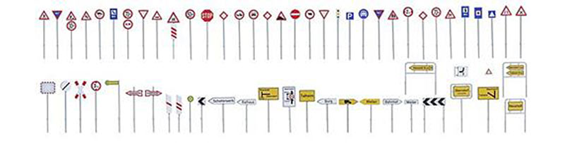 FALLER Traffic Signs Set III HO Gauge 180534