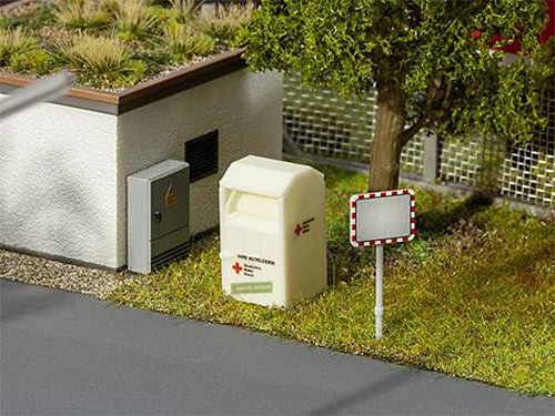 FALLER Clothes Recycling Container Model Kit IV HO Gauge 180932