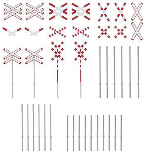 FALLER Level Crossing Signs Model Kit III HO Gauge 180949
