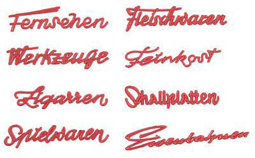 FALLER 1950s Shop Lettering III HO Gauge 180962