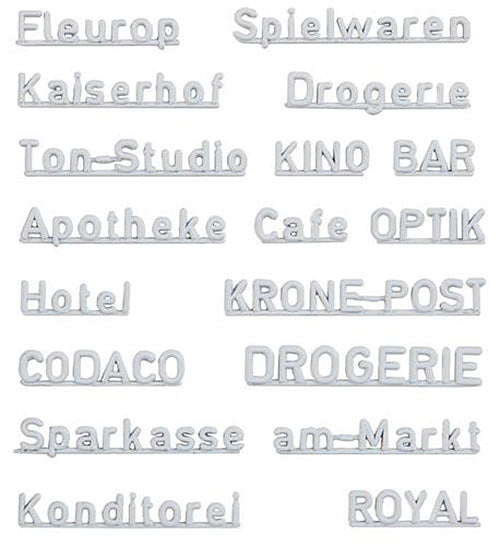 FALLER 1970s Shop Lettering III HO Gauge 180964