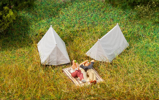 Faller Tents (x4) Layout/Diorama Scenics FA180987 HO Scale