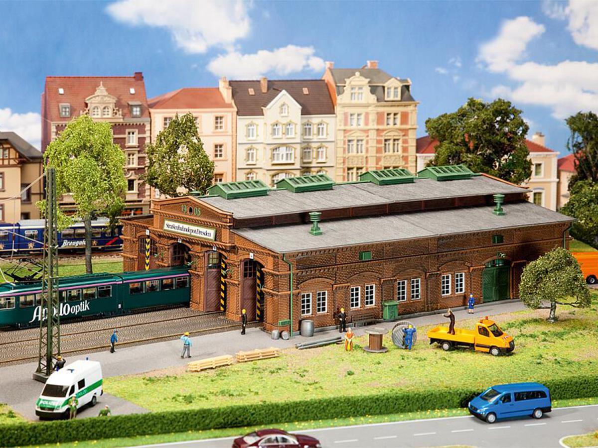Faller Dresden Tram Depot Model of the Month Kit II HO Gauge FA191823