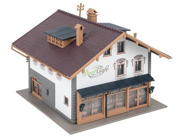 Faller FA191836 Alpine House w/Cafe Model of the Month Kit IV HO Gauge