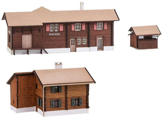 Faller 212124 Stugl-Stuls Station Laser Cut Kit II N Gauge