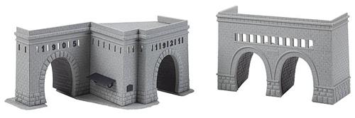 Faller Simplon North & South Tunnel Portals Building Kit I N Gauge 222500