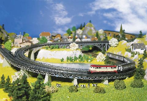 Faller Curved Radius 2 Track Beds (6) Building Kit I N Gauge 222543