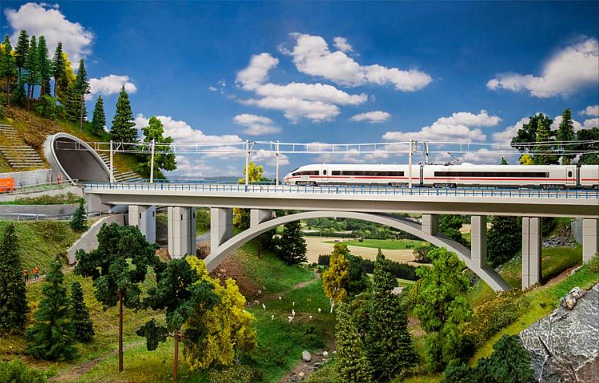 Faller Modern Arch Concrete Bridge Building Kit N Gauge 222573