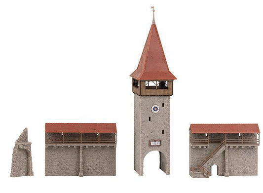 Faller 232171 Old Town Tower with Wall Kit III N Gauge