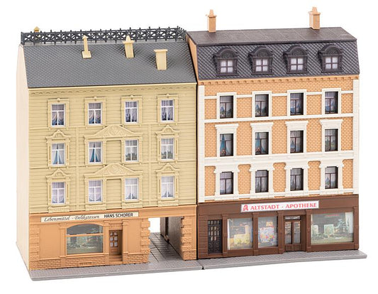 Faller Apartment Building w/Pharmacy & Delicatessen Kit FA232384 N Scale