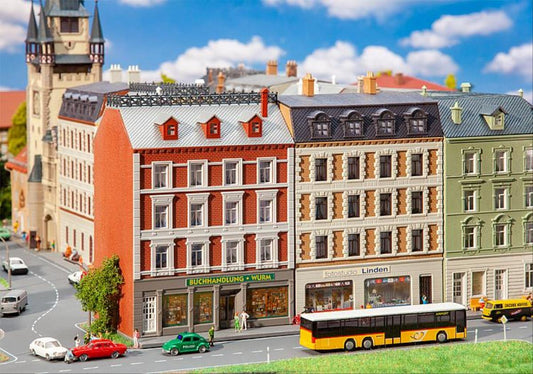 Faller Renovated Townhouses/Shops (2) Building Kit N Gauge 232389