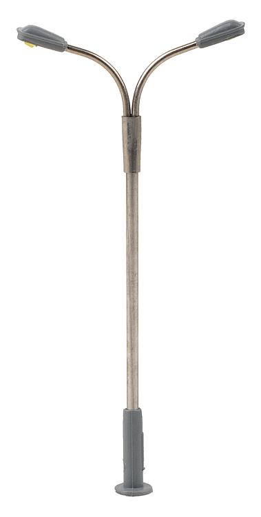 Faller Double Neck Curved Arm Modern LED Street Lamp N Gauge 272221