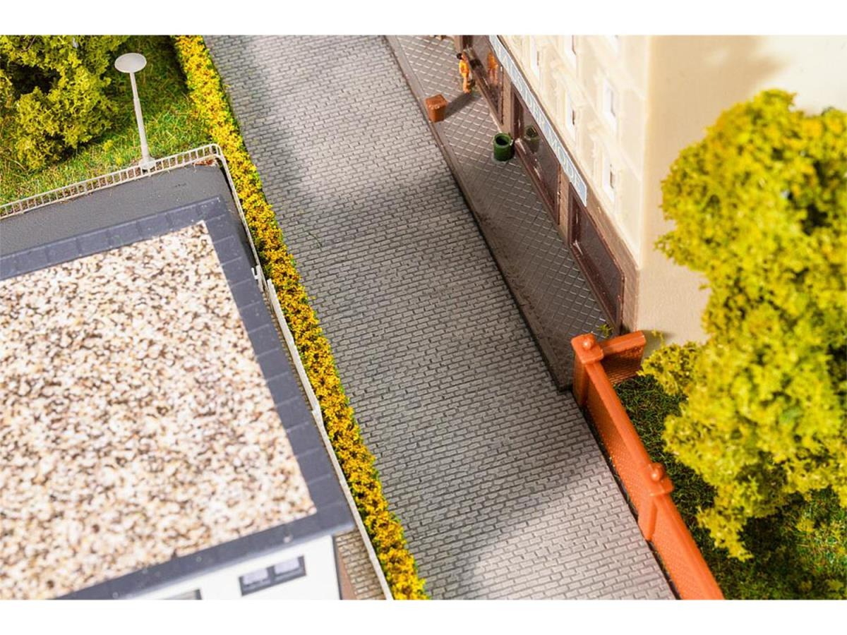 Faller FA272310 Light Grey Cobblestone Pavement Premium Road Film N Gauge