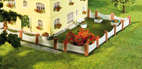 Faller Front Garden Fencing Building Kit 210mm IV N Gauge 272409