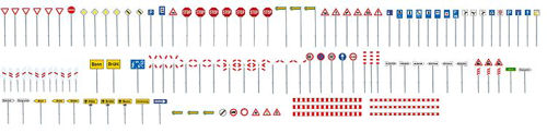 Faller Traffic Signs Building Kit (120) IV N Gauge 272449