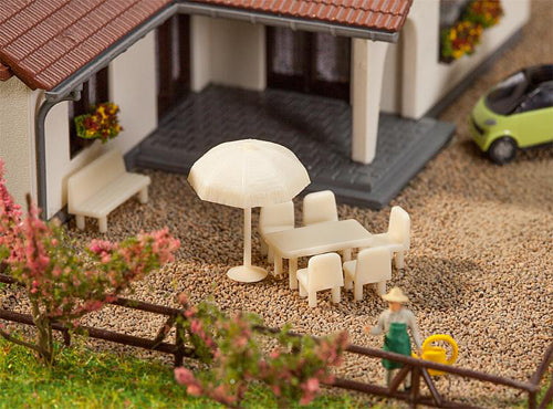 Faller Outdoor Furniture Set Building Kit II N Gauge 272905