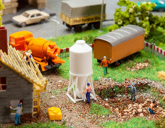 Faller Building Site Silo Building Kit N Gauge 272914