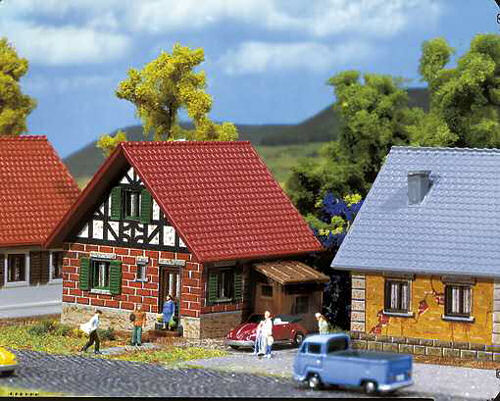 Faller Half Timbered/Brick Development House Building Kit III Z Gauge 282764